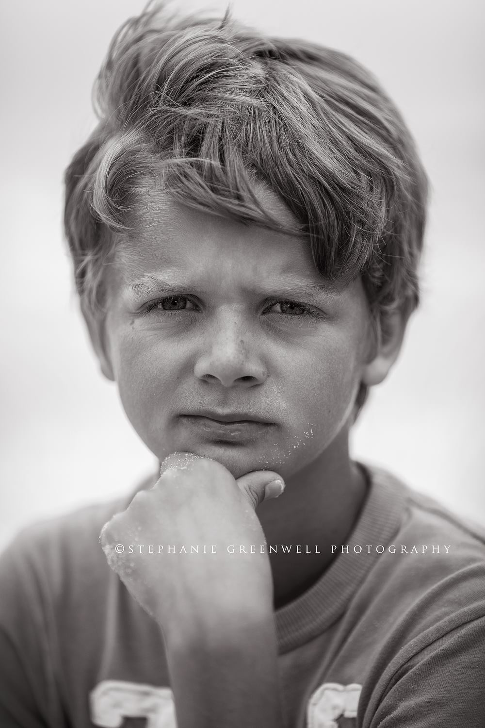 beach photography perdido key destin florida black and white bw boy closeup stephanie greenwell photography