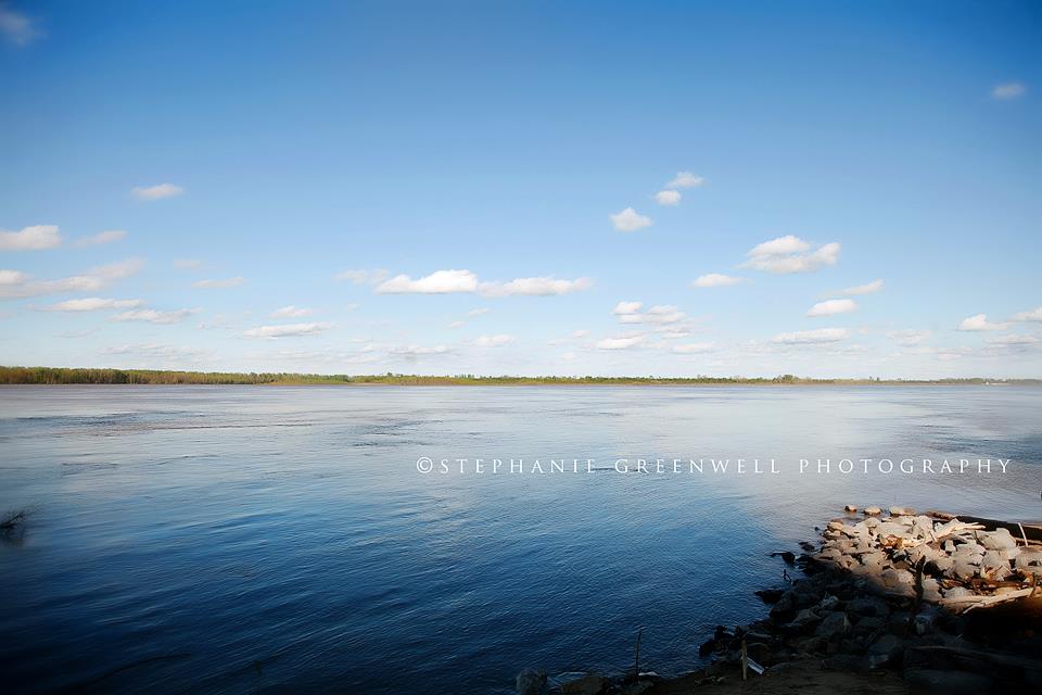 mississippi river blue sky clouds caruthersville missouri stephanie greenwell