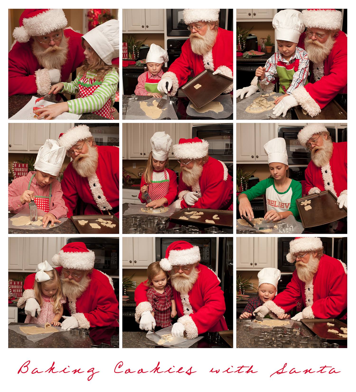 santa visit baking cookies chef hat southeast missouri photographer stephanie greenwell