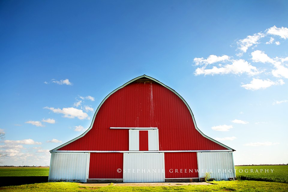 red barn pemisot county blue sky clouds hayti caruthersville missouri stephanie greenwell