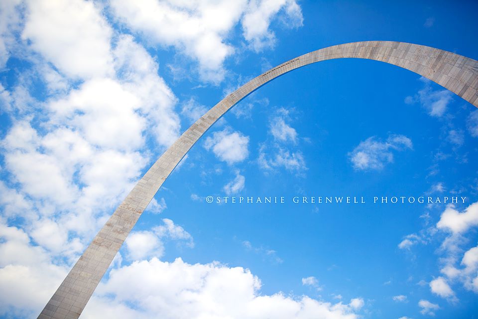 st louis arch blue sky archway stephanie greenwell southeast missouri photographer