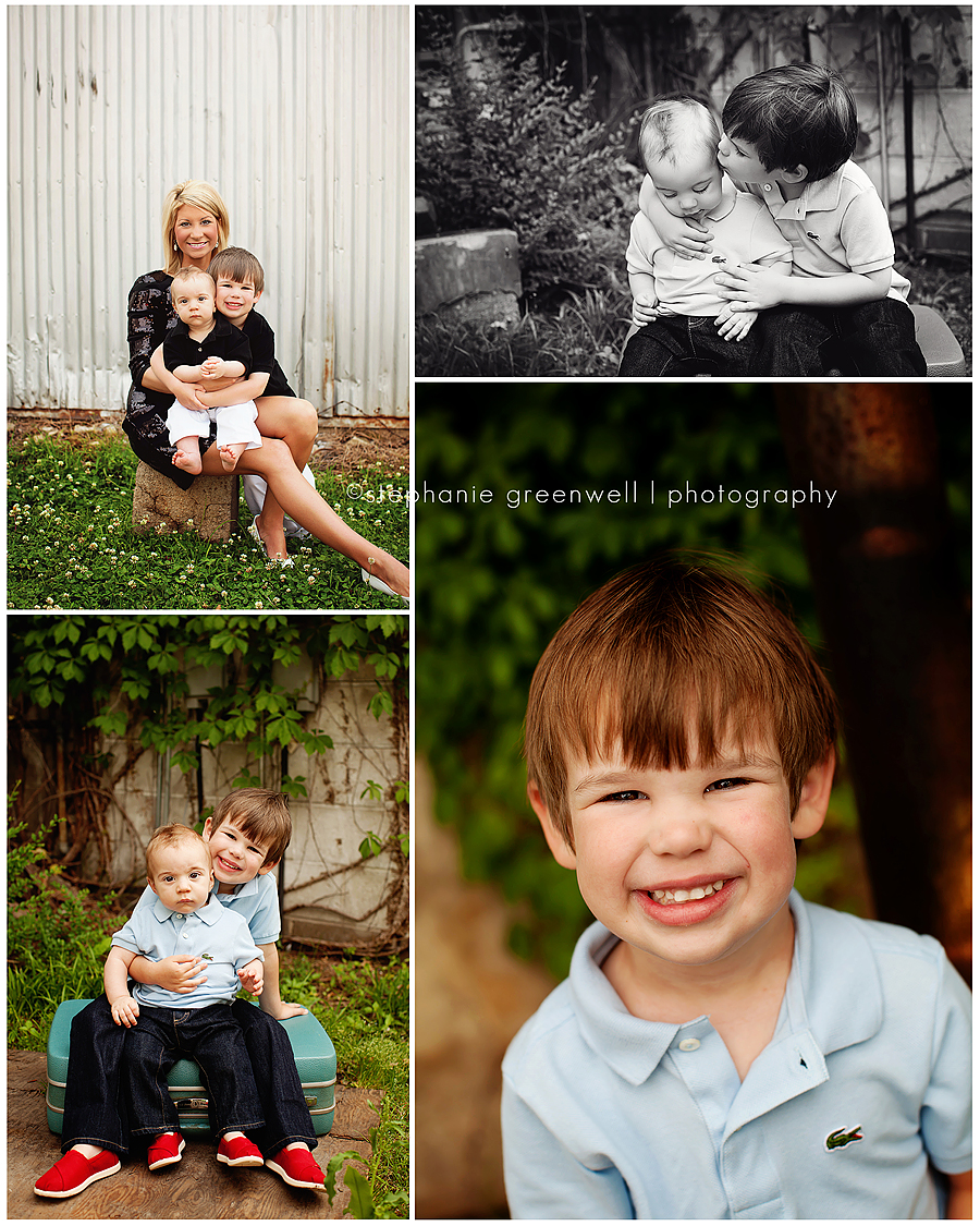 field flowers red dress baby boy boy brothers family stephanie greenwell