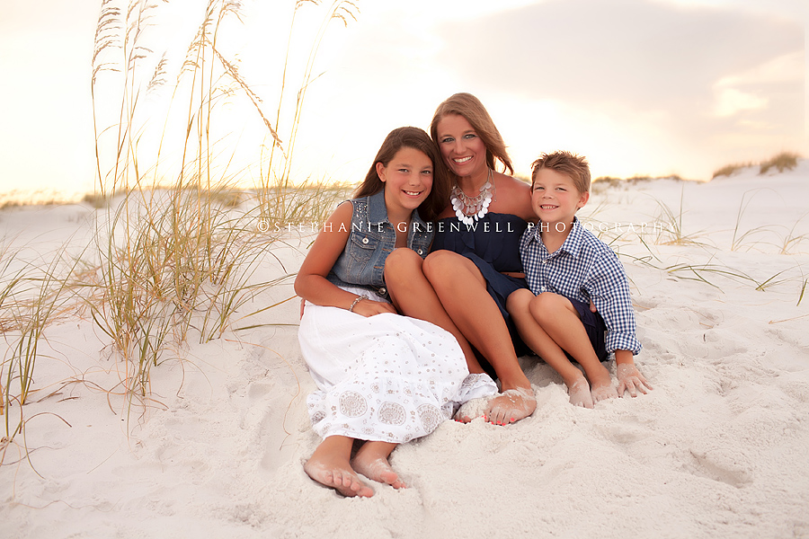 gatewood mom and children destin florida beach photography sand dunes stephanie greenwell photography