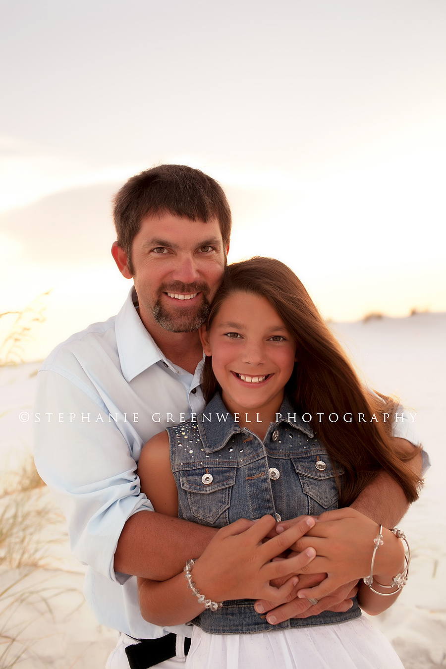 gatewood dad and daughter destin florida beach photography sand dunes stephanie greenwell photography