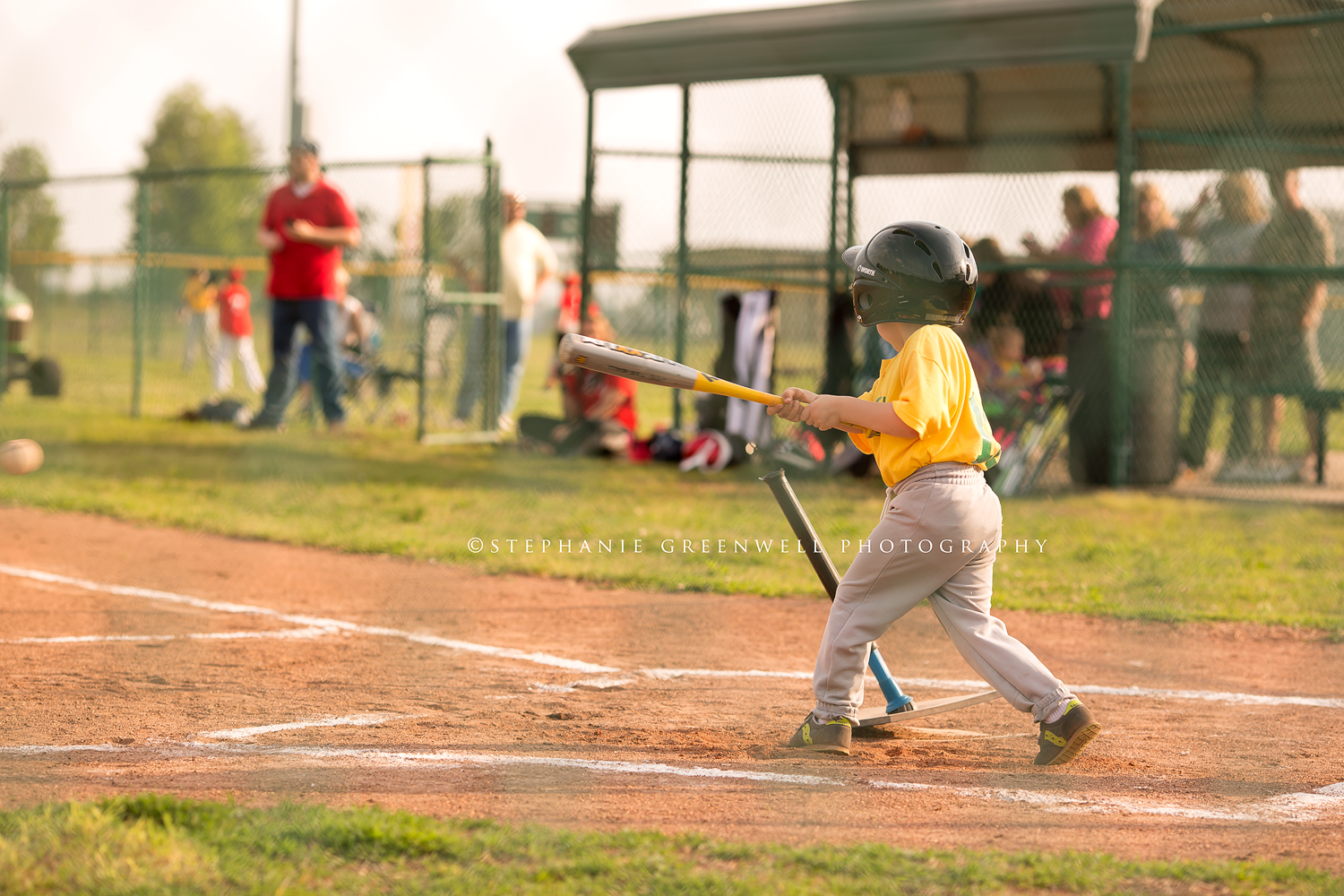 caruthersville baseball coach tee ball boy hitting ball off of tee southeast missouri photographer stephanie greenwell