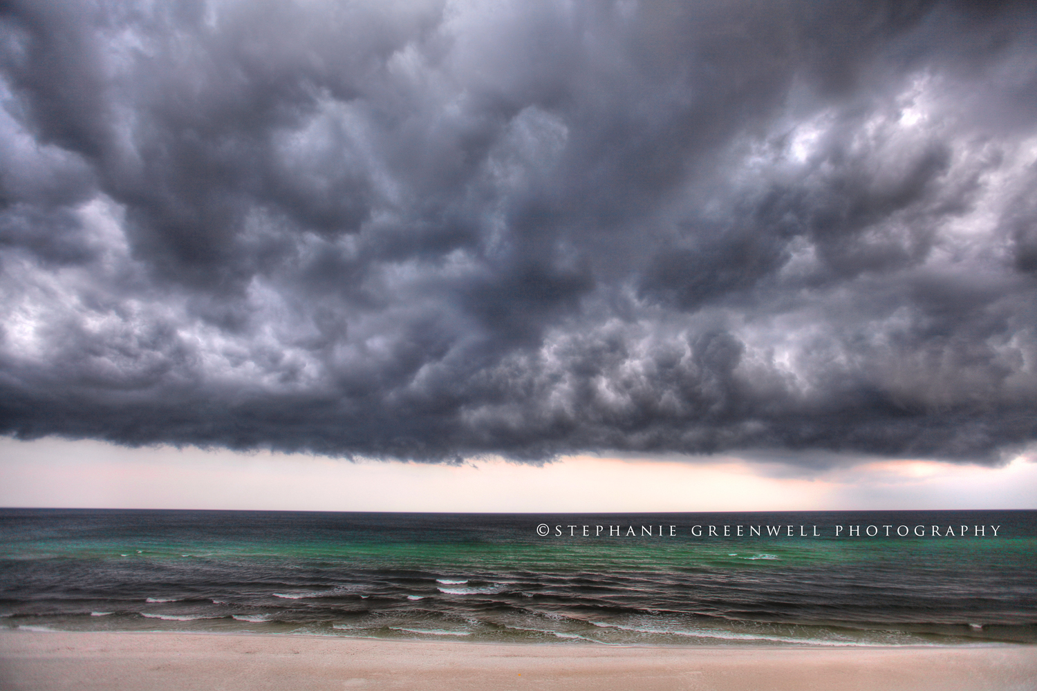 storm gulf of mexico clouds beach ft walton beach florida landscape photography stephanie greenwell