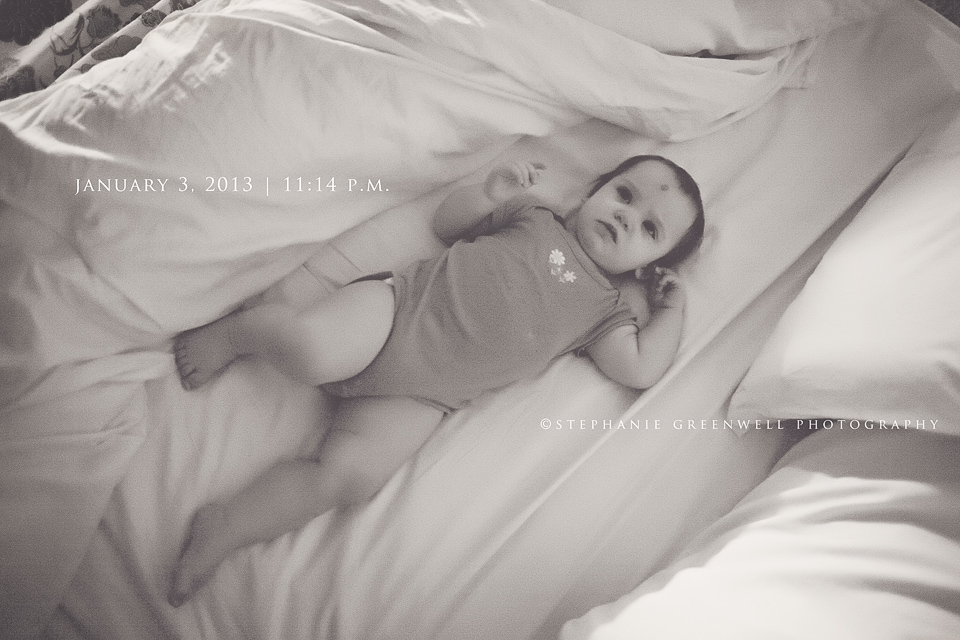 photo-a-day baby in bed stephanie greenwell hayti missouri