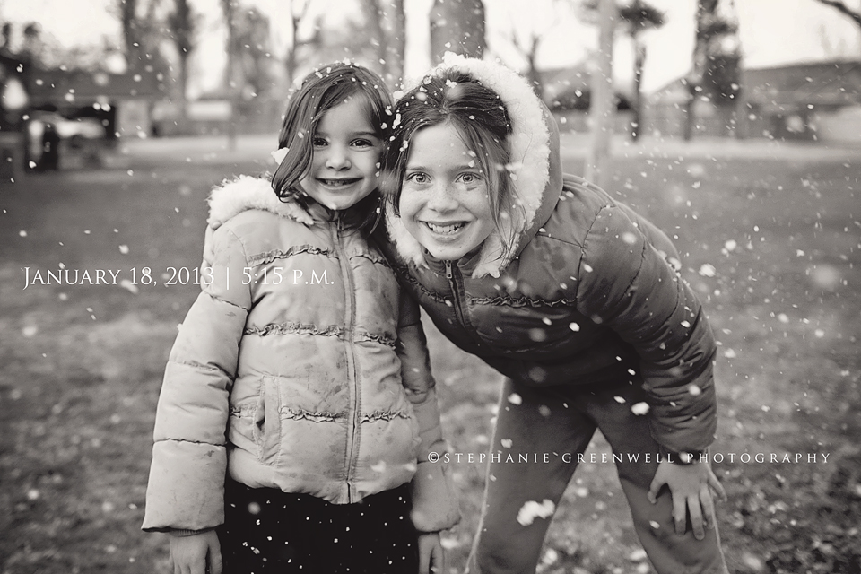 girls sisters in the snow warm coats stephanie greenwell SEMO 