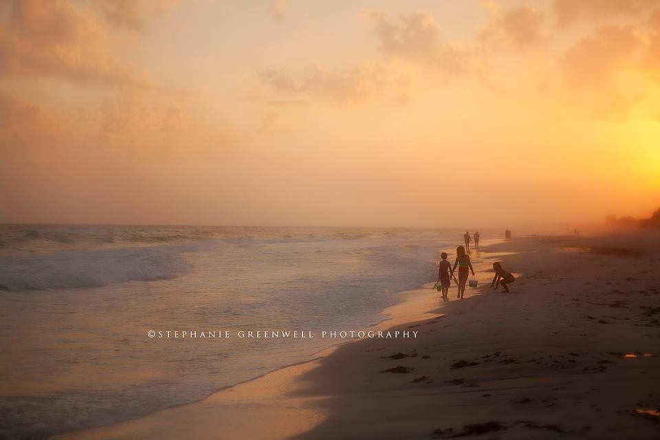 destin florida beach vacation sand crab hunting sunset southeast missouri photographer stephanie greenwell