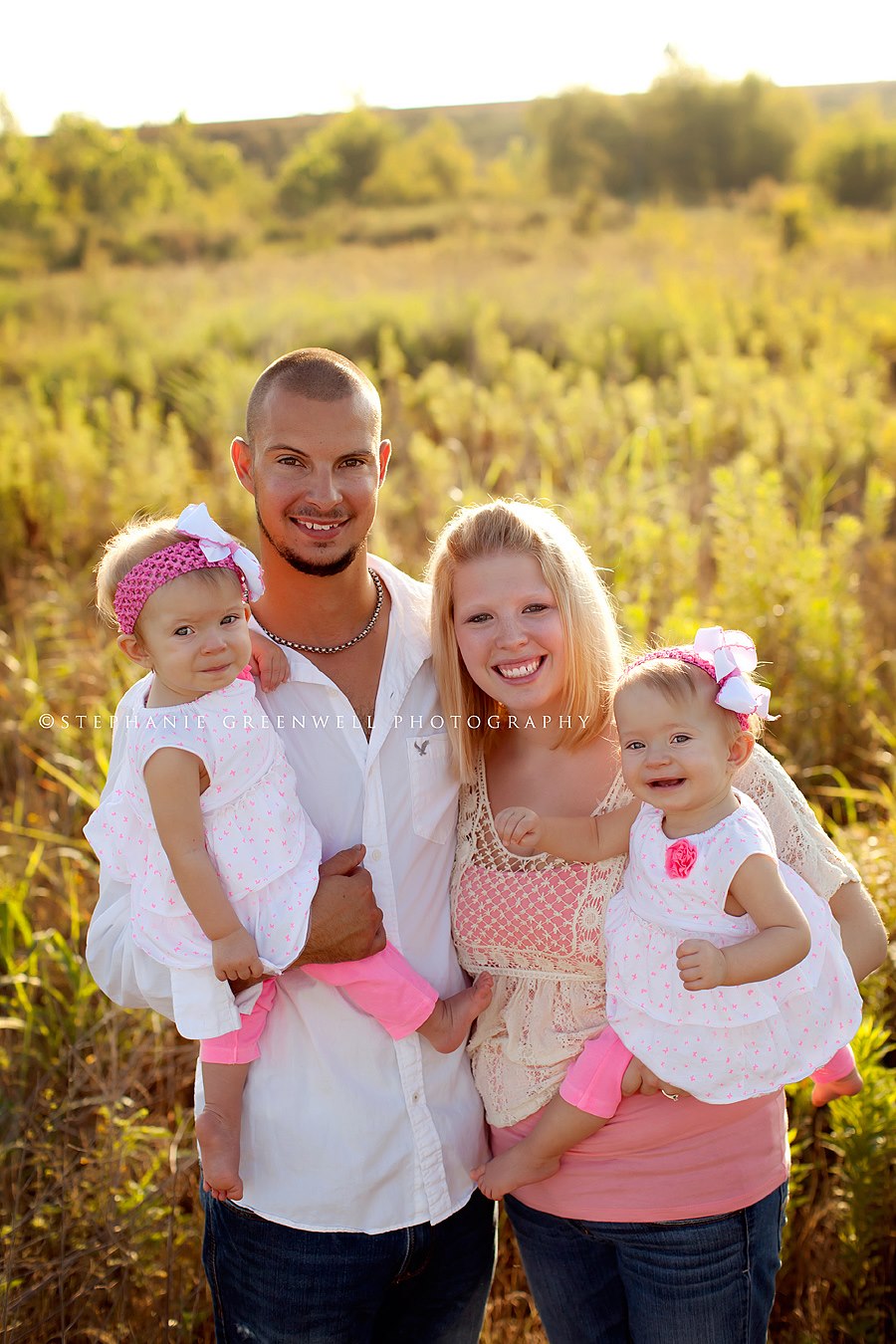 hall family twins one year hayti missouri stephanie greenwell photography