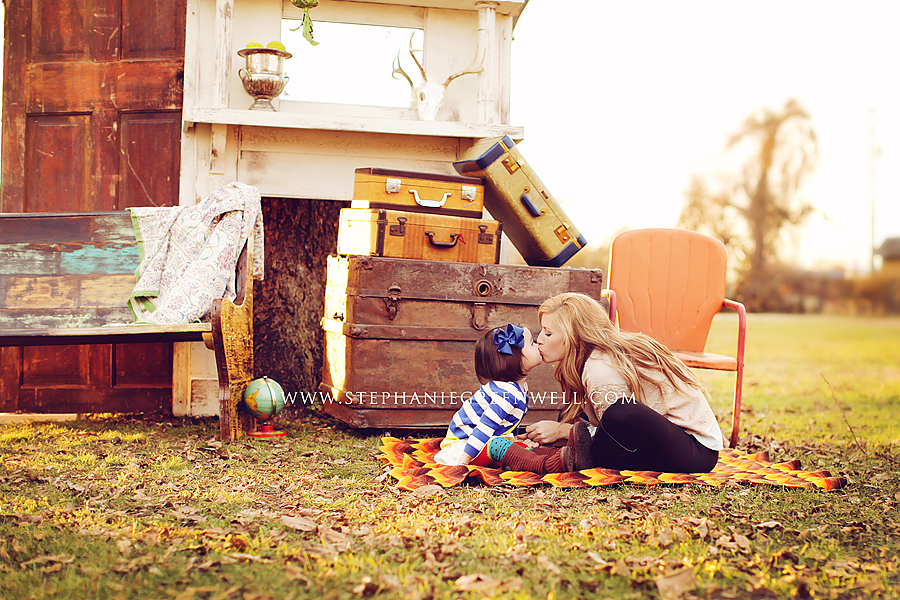 Mother Daughter Vintage Suitcase Props Stephanie Greenwell Photography